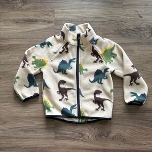 H&M Dinosaur Print Fleece Jacket Size 2T